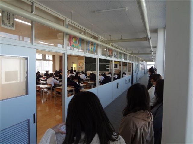 参観日の様子