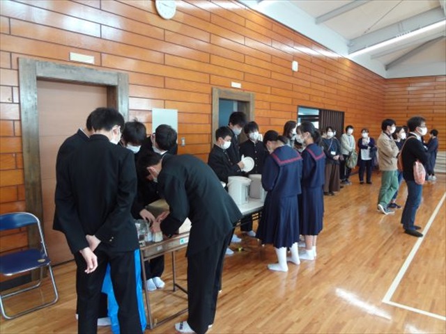 参観日の様子